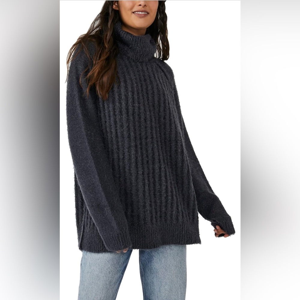 Free People Oversized Turtleneck Sweater